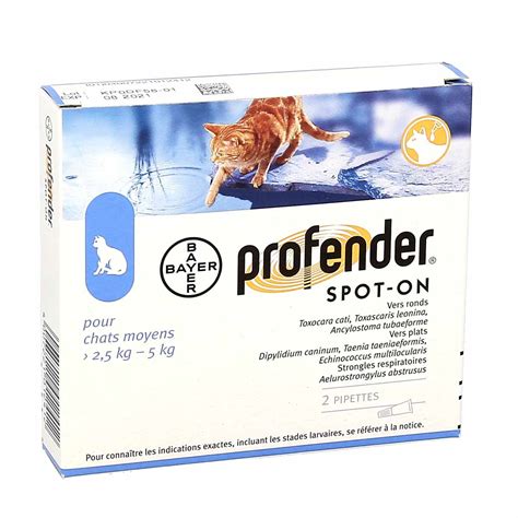 vermifuge chat pipette profender|how does profender work for cats.